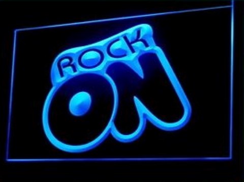 Rock On LED Neon Sign